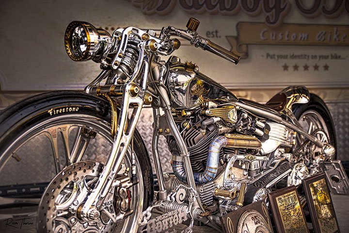 Custom Harley Davidson with many show awards