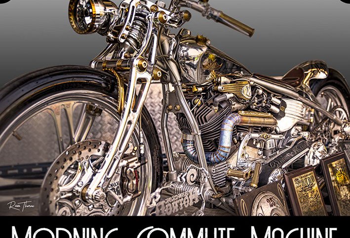 Custom brass Harley Davidsom