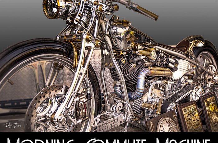 Custom brass Harley Davidsom