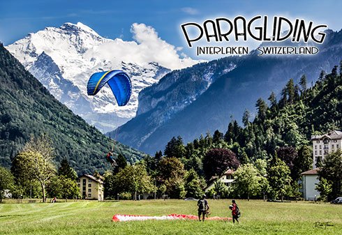 Paragliding in Interlaken, Switzerland 