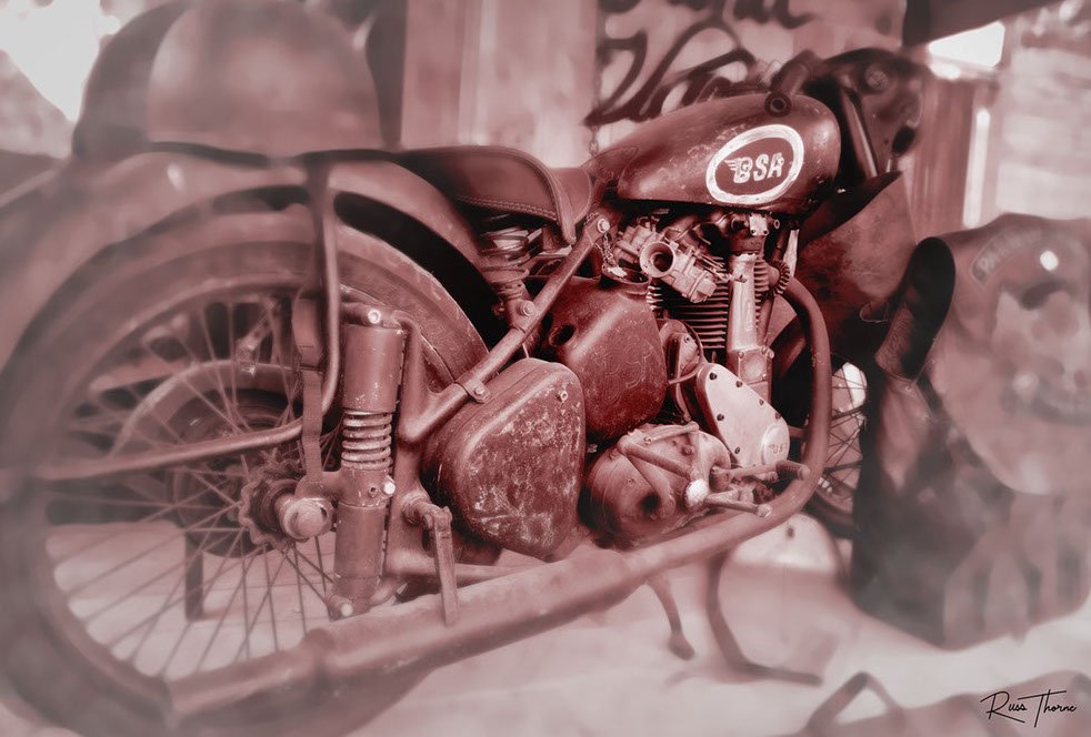 Old 194 BSA motorcycle