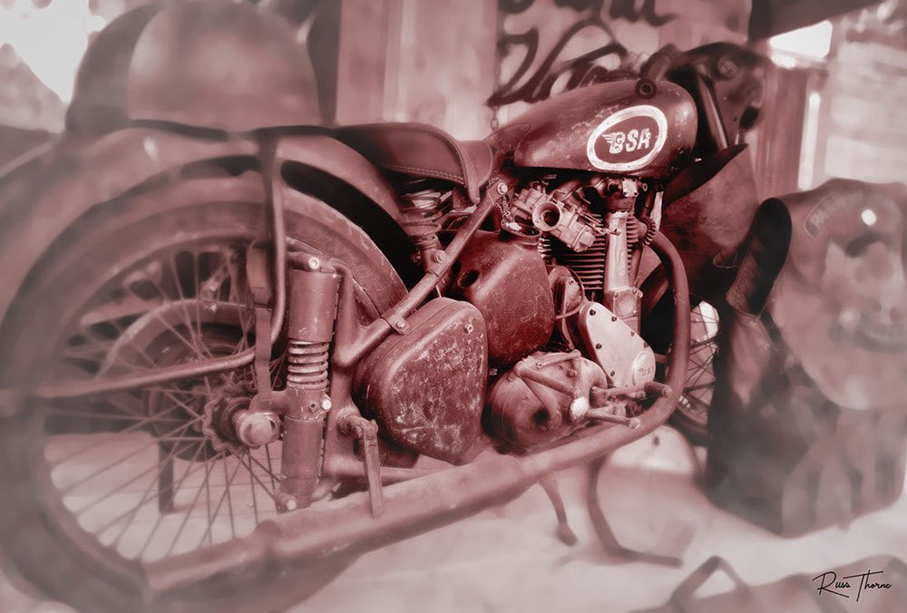 Old 194 BSA motorcycle