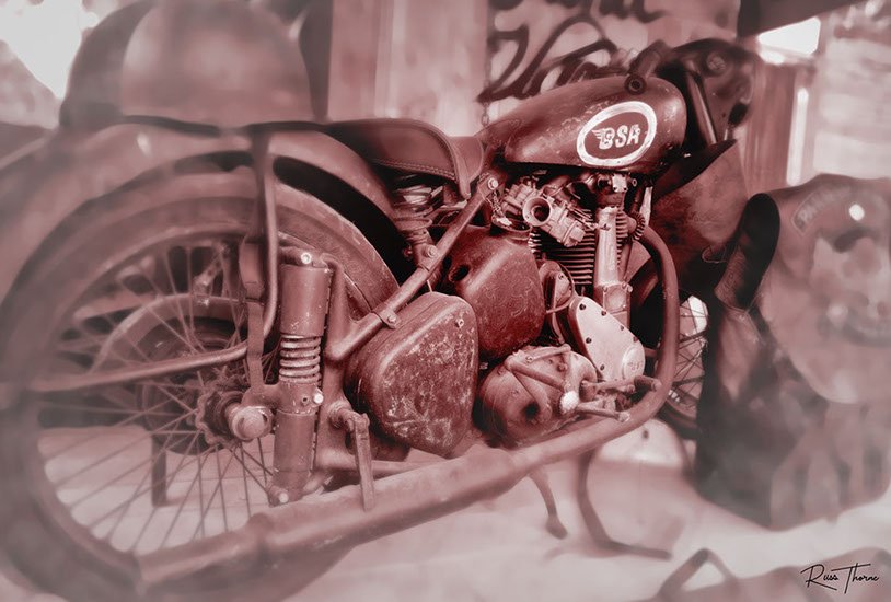 Old 194 BSA motorcycle