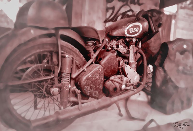 Old 194 BSA motorcycle