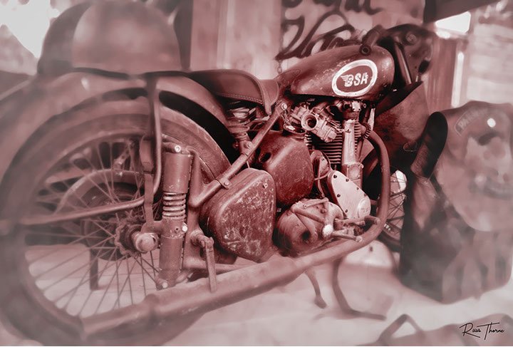 Old 194 BSA motorcycle