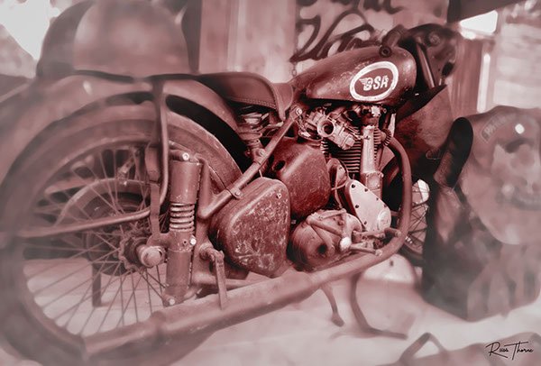 Old 194 BSA motorcycle