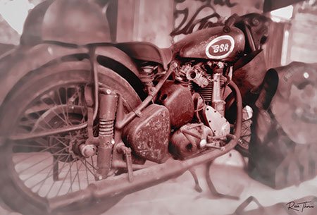 Old 194 BSA motorcycle