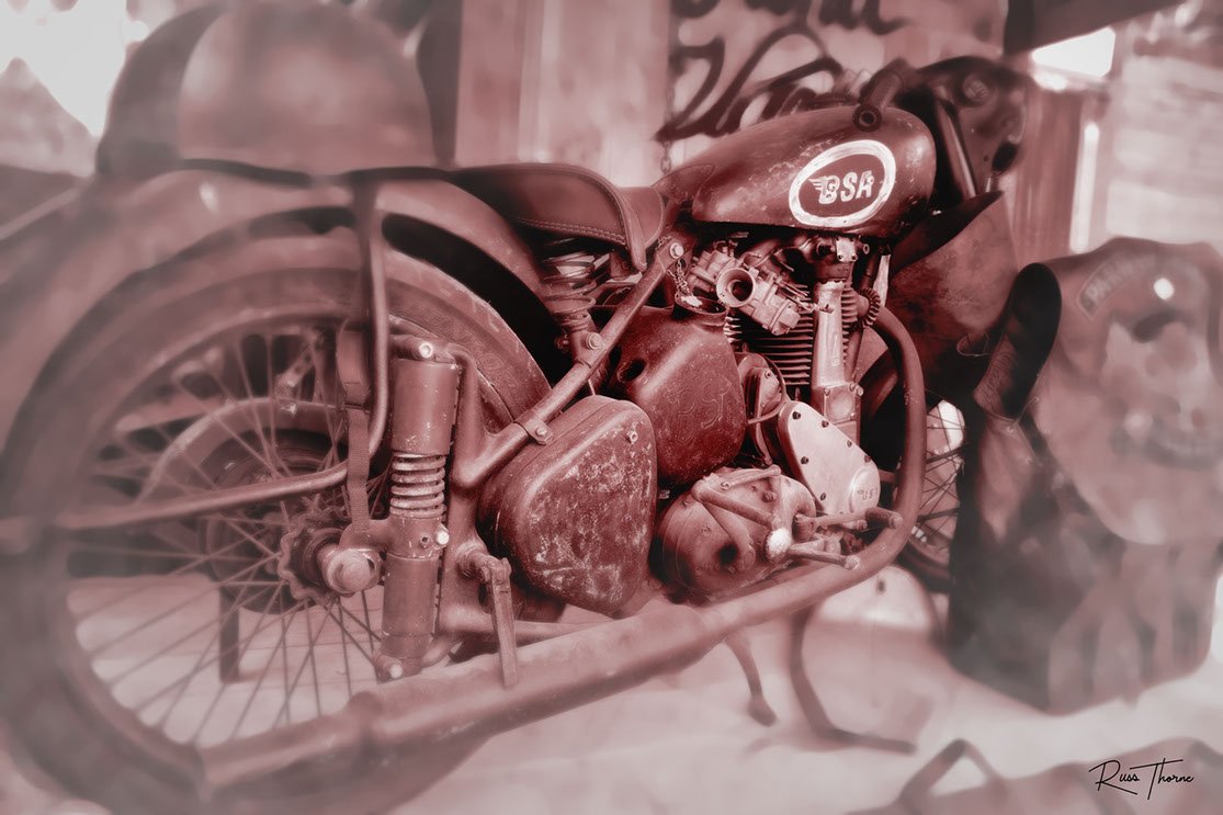 Old 194 BSA motorcycle