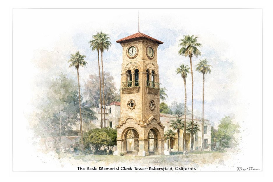The Beale Memorial Clock Tower-- Bakersfield Cakifornia