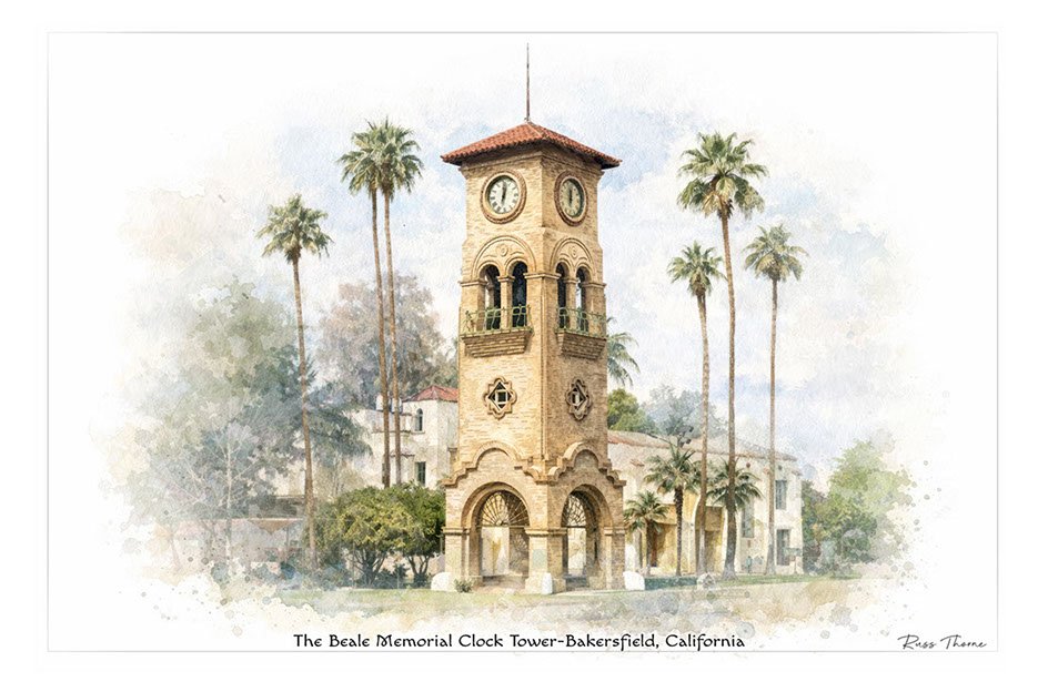 The Beale Memorial Clock Tower-- Bakersfield Cakifornia