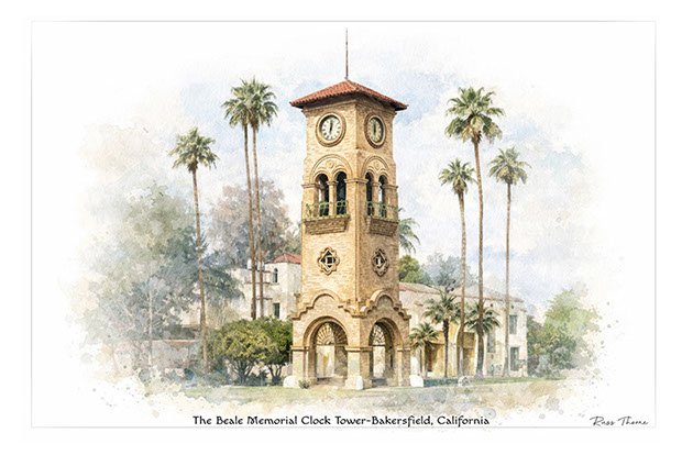 The Beale Memorial Clock Tower-- Bakersfield Cakifornia